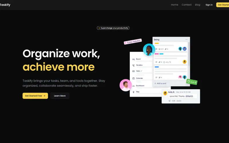 Kanban board application — task management with boards, columns, and drag-and-drop